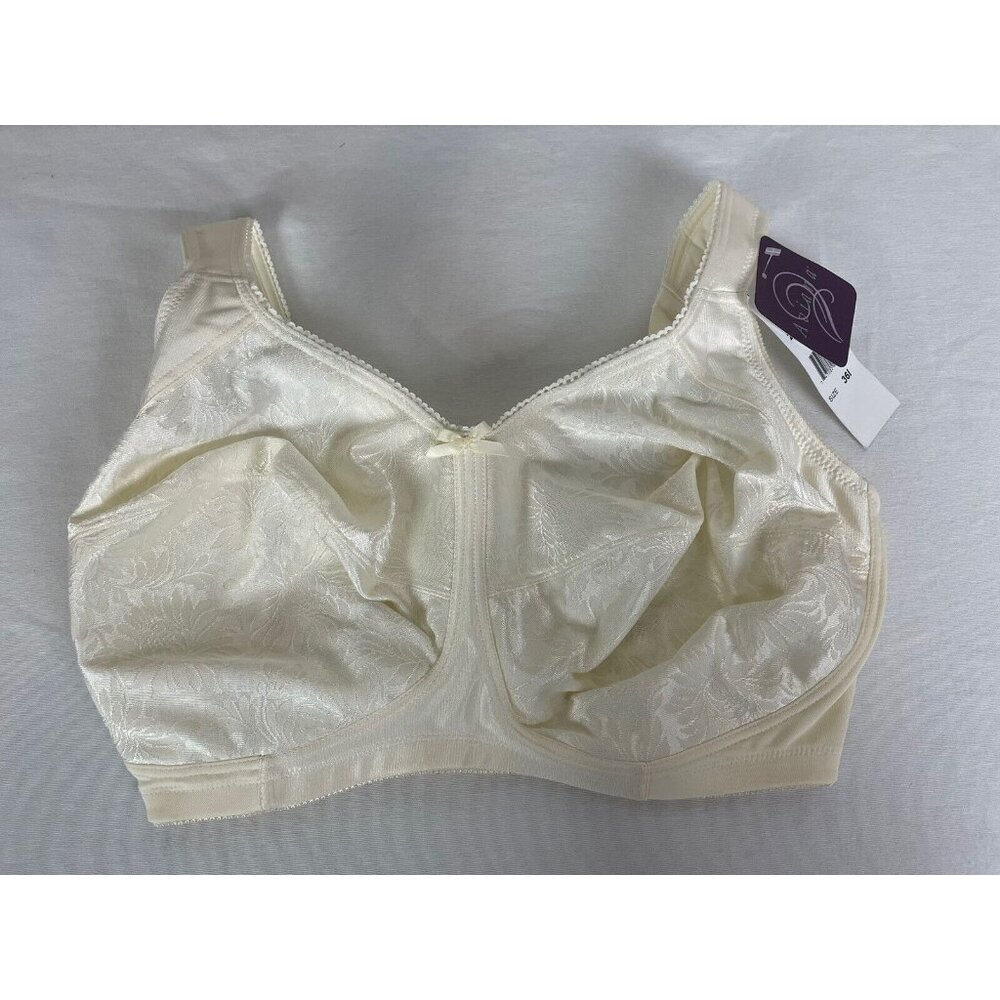 Aviana 2353 Floral Soft Cup Bra 36I Cream Ivory Wireless Support